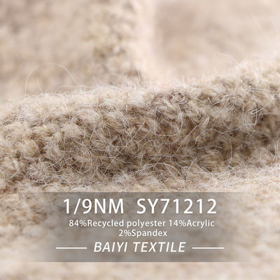 Anti Pilling Recycled Wool Yarn Lightweight Practical Eco Friendly 1/9NM