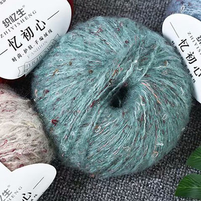 Recyclable Chunky Cotton Acrylic Blend Yarn Multipurpose Practical